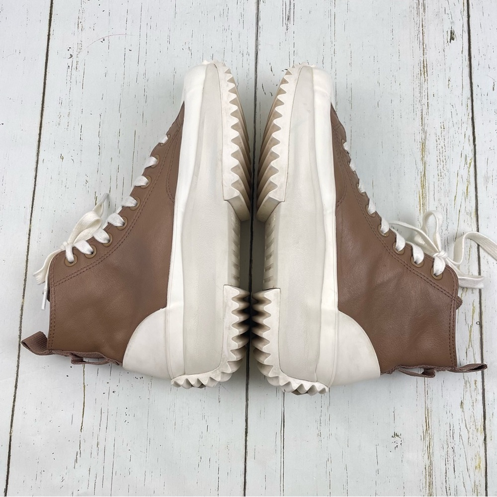 Converse Run Star Hike Chuck Taylor Leather High Top Platform Sneakers. - Picture 10 of 16